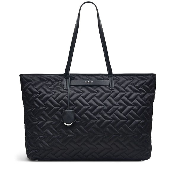 Radley London Women's Finsbury Park - Quilt Large Ziptop Shoulder Bag - Black- H4356001