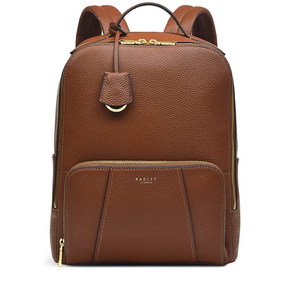 Radley London Women's Wood Street 2.0 Medium Zip-Top Backpack - Brown- H5557205