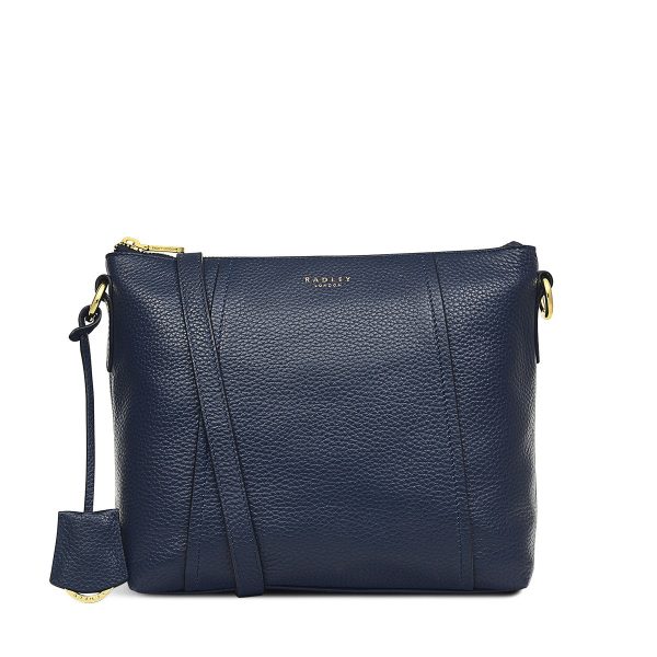 Radley London Women's Wood Street 2.0 Medium Zip-Top Cross Body Bag - Navy- H5558401