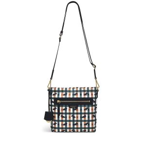 Radley London Women's Finsbury Park - Checked Dog Small Zip-Top Cross Body - Green- H7292301