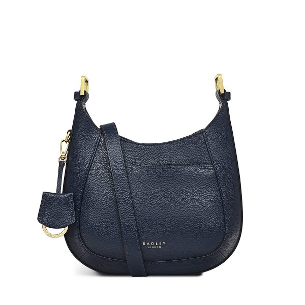 Radley London Women's London Pockets 2.0 - Grain Small Zip-Top Cross Body - Navy- H7584401