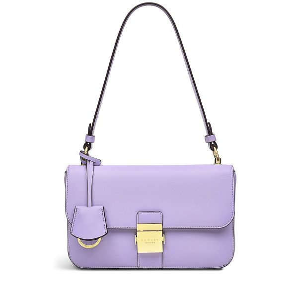Radley London Hanley Close Medium Flapover Shoulder - Purple- H7881532