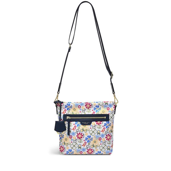 Radley London Finsbury Park - Radley Broderie Small Zip-Top Cross Body - White- H7955109