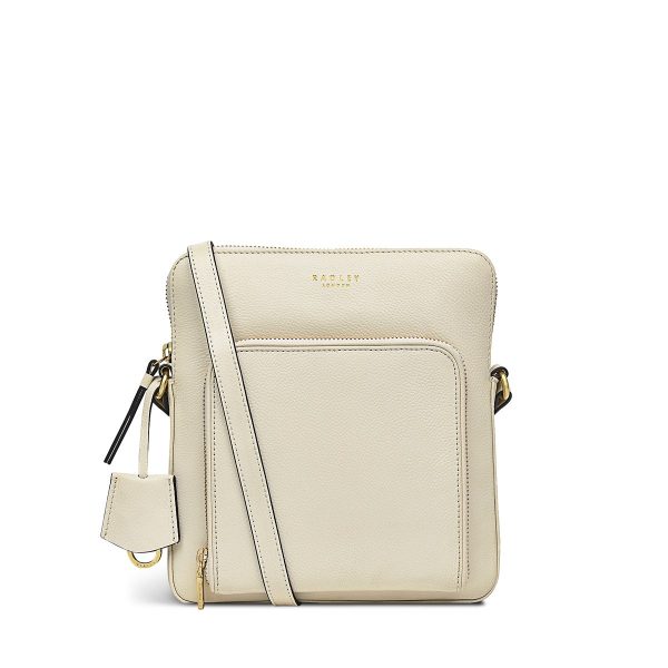 Radley London Redford Close Medium Ziptop Crossbody - White- H8062109