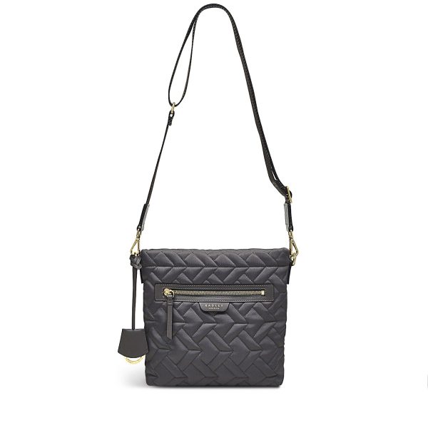 Radley London Finsbury Park - Quilt Small Ziptop Crossbody - Grey- H8186041