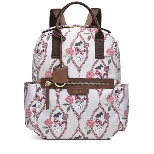 Radley London Finsbury Park - Homely Floral Medium Ziptop Backpack - Grey- H8201065