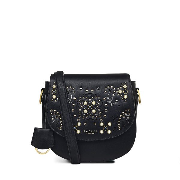 Radley London Liverpool Street 2.0 - Opulent Medium Flapover Crossbody - Black- H8212001