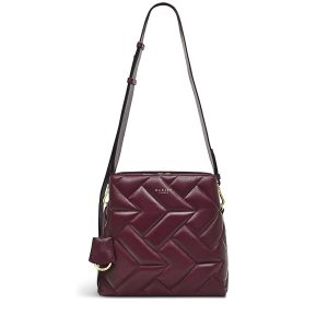 Radley London Dukes Place - Quilt Medium Compartment Crossbody - Burgundy- H8217609