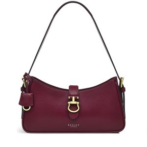 Radley London Linden Gardens Medium Ziptop Shoulder - Burgundy- H8224609