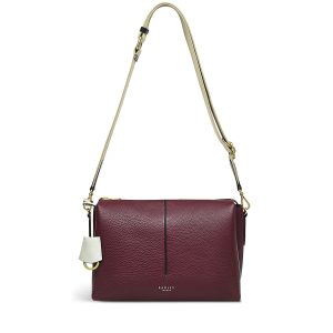 Radley London Hillgate Place Medium Ziptop Crossbody - Burgundy- H8262609