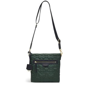 Radley London Finsbury Park - Flower Quilt Small Ziptop Crossbody - Green- H8268305