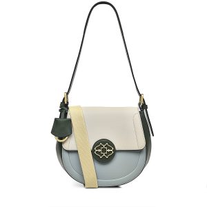 Radley London Saddle Street - Colour Block Medium Flapover Shoulder - Green- H8278305