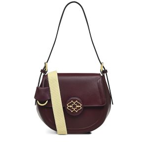Radley London Saddle Street Medium Flapover Shoulder - Burgundy- H8279609