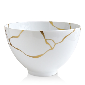 Bernardaud Kintsugi-Sarkis 24K Gold Deep Salad Bowl- 3124589