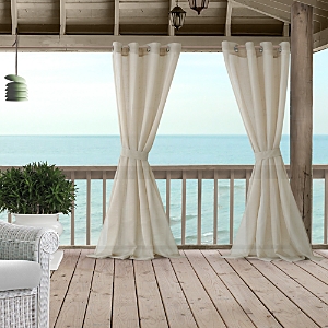 Elrene Home Fashions Bali Sheer Indoor/Outdoor Tieback Curtain Panel, 52 x 95- 3125826