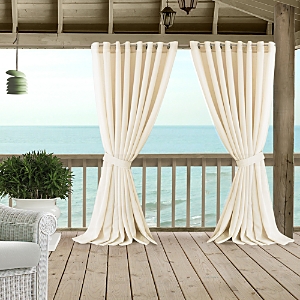 Elrene Home Fashions Carmen Sheer Indoor/Outdoor Tieback Curtain Panel, 114 x 84- 3867383