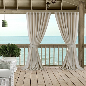 Elrene Home Fashions Carmen Sheer Indoor/Outdoor Tieback Curtain Panel, 114 x 84- 3125832