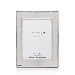 Argento Sc Amira Double-Bead Sterling Silver Frame, 5 x 7- 3183775