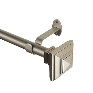 Elrene Home Fashions Florence Adjustable Curtain Rod with Square Finials, 48-86- 3338981