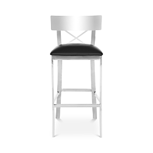 Safavieh Zoey 39 Stainless Steel Cross Back Barstool- 3400065