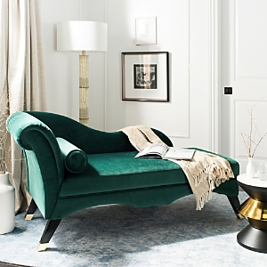 Safavieh Caiden Velvet Chaise with Pillow- 3400091