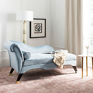 Safavieh Caiden Velvet Chaise with Pillow- 3400091