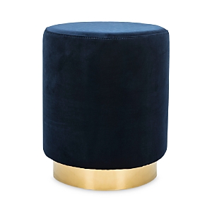 Safavieh Elsworth Velvet Ottoman with Brass Base- 3399947