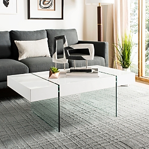 Safavieh Jacob Rectangular Glass Leg Modern Coffee Table- 3399999