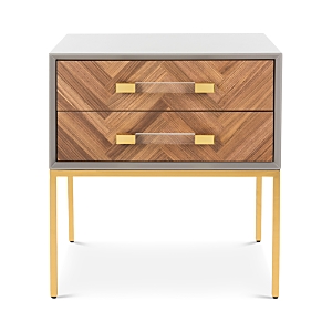 Safavieh Sanford Walnut 2-Drawer Side Table- 3399990