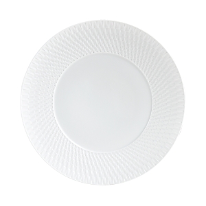 Bernardaud Twist White Collection Dinner Plate- 3564343