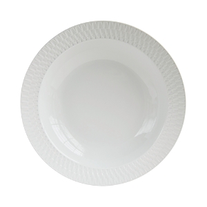 Bernardaud Twist White Collection Deep Round Dish- 3564334