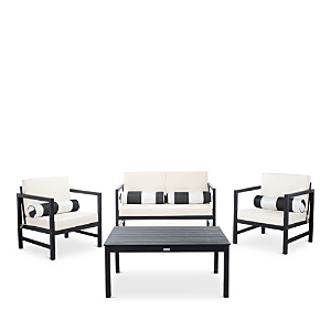 Safavieh Montez 4-Piece Outdoor Set with Accent Pillows- 3721123