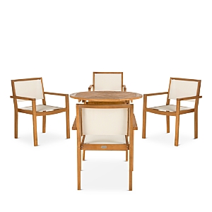 Safavieh Chante Round Table 5-Piece Indoor/Outdoor Dining Set- 3721118
