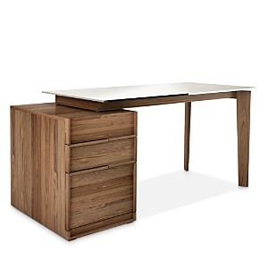 Huppe Swan Glass Top Work Desk- 3948797