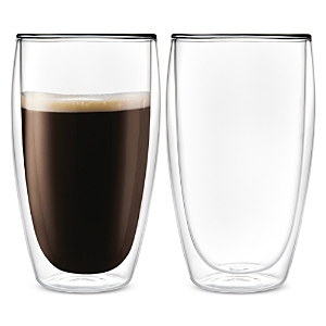 Godinger Double Walled Tall Coffee/Latte Cups, Set of 2- 3992934