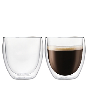 Godinger Double Walled Coffee Cups, Set of 2- 3992933