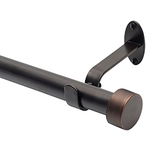 Elrene Home Fashions Serena Adjustable Curtain Rod with Cap Finials, 28-48- 3338989
