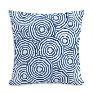 Cloth & Company The Umbrella Swirl Outdoor Pillow in Navy, 18 x 18- 4073904