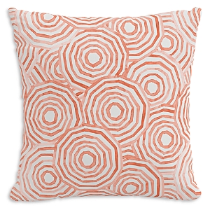 Cloth & Company The Umbrella Swirl Outdoor Pillow in Coral, 20 x 20- 4073911