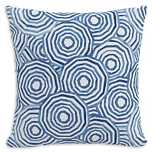 Cloth & Company The Umbrella Swirl Outdoor Pillow in Navy, 20 x 20- 4073916