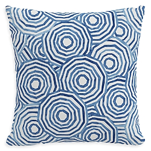 Cloth & Company The Umbrella Swirl Outdoor Pillow in Navy, 22 x 22- 4073898