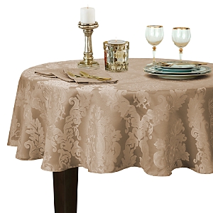 Elrene Barcelona Jacquard Damask Round Tablecloth, 70 x 70- 4324923