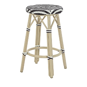 Sparrow & Wren Kindry Faux Rattan Outdoor Counter Stools, Set of 2- 4259071