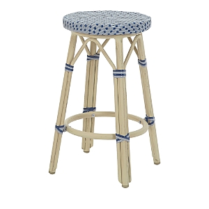 Sparrow & Wren Kindry Faux Rattan Outdoor Counter Stools, Set of 2- 4259071