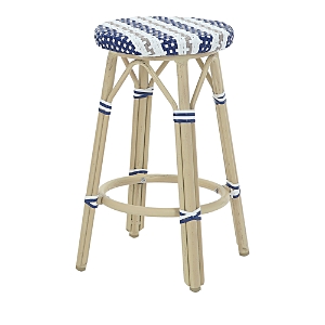 Sparrow & Wren Kindry Faux Rattan Outdoor Counter Stools, Set of 2- 4259071