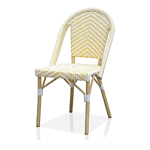 Sparrow & Wren Sylvestri Faux Rattan Outdoor Dining Chairs, Set of 2- 4259067