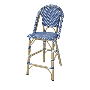 Sparrow & Wren Tricke Faux Rattan Outdoor Bar Chairs, Set of 2- 4259094