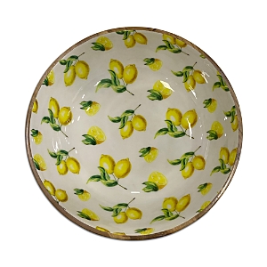 Godinger 12 Wood Bowl with Lemon Decal- 4336206
