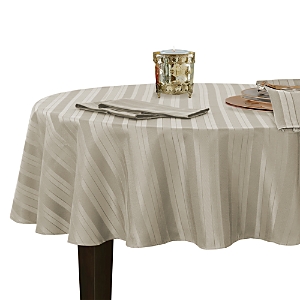 Elrene Denley Stripe Jacquard Round Tablecloth, 70 x 70- 4325069