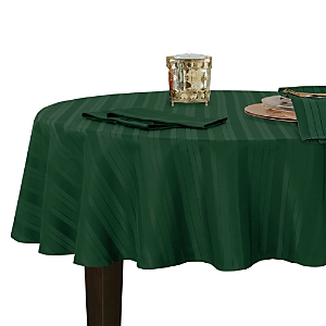 Elrene Denley Stripe Jacquard Round Tablecloth, 70 x 70- 4325069